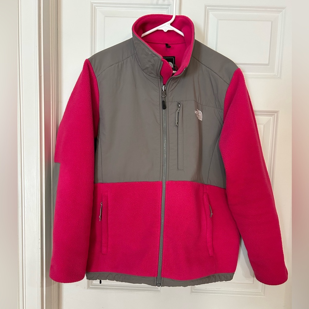 The North Face Full Zip Heavyweight  Fleece - Pink and Gray